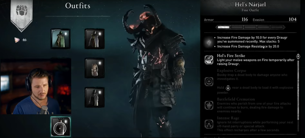 Outfits Assassin's Creed Valhalla Niflheim DLC.