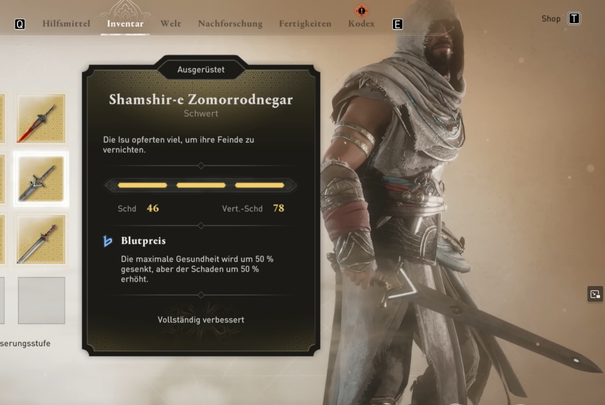 Die besten Waffen in Assassin